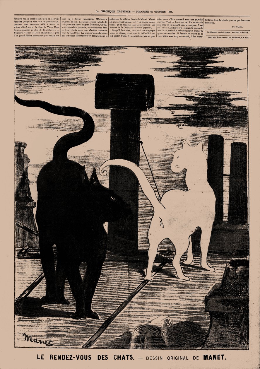 Le Rendez-vous des Chats, 1869 da Édouard Manet