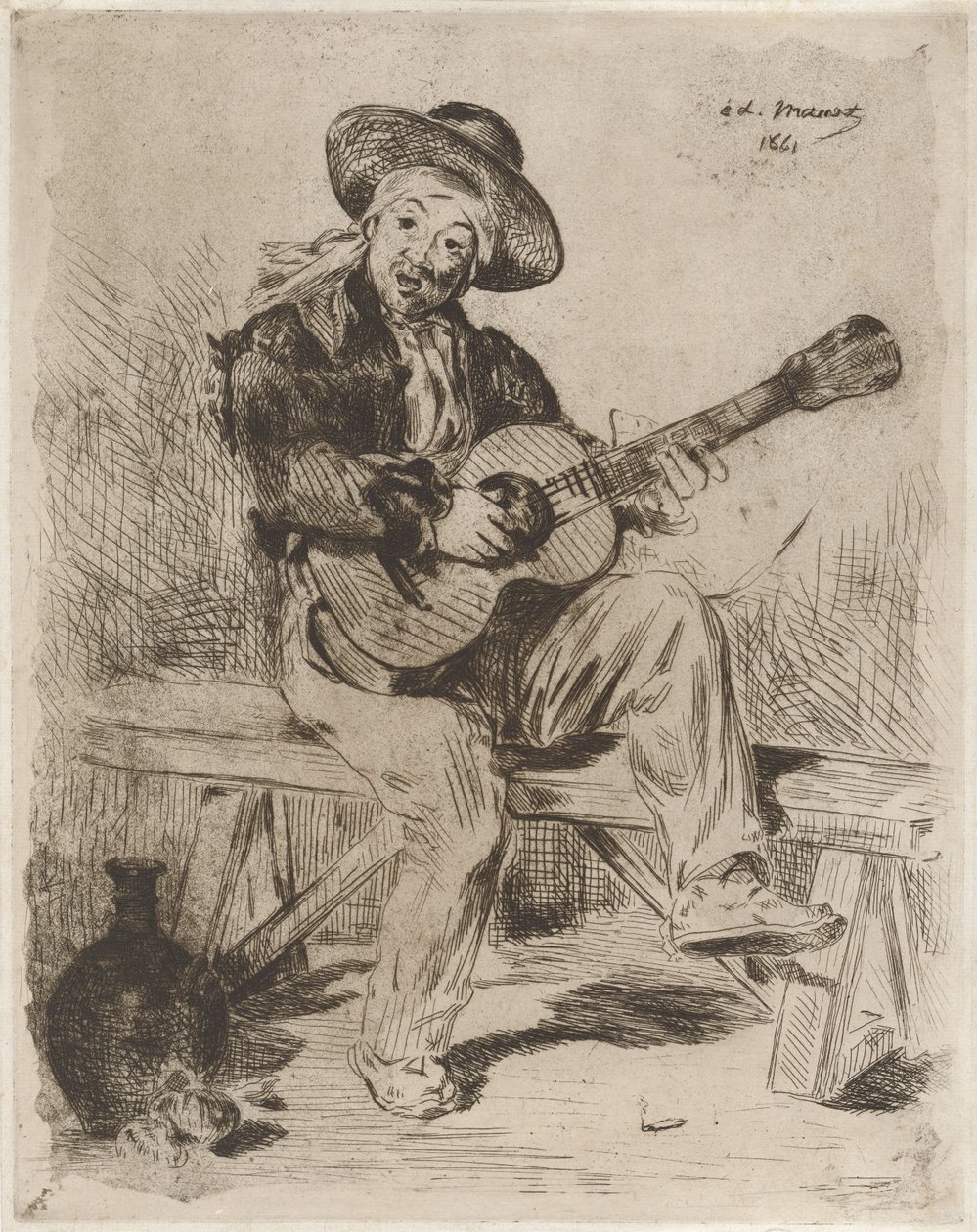 Il cantante spagnolo, ovvero Il chitarrista (The Spanish Singer, or The Guitarist) da Édouard Manet