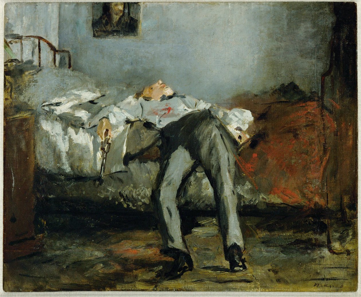 Suicidio... (olio su tela) da Édouard Manet