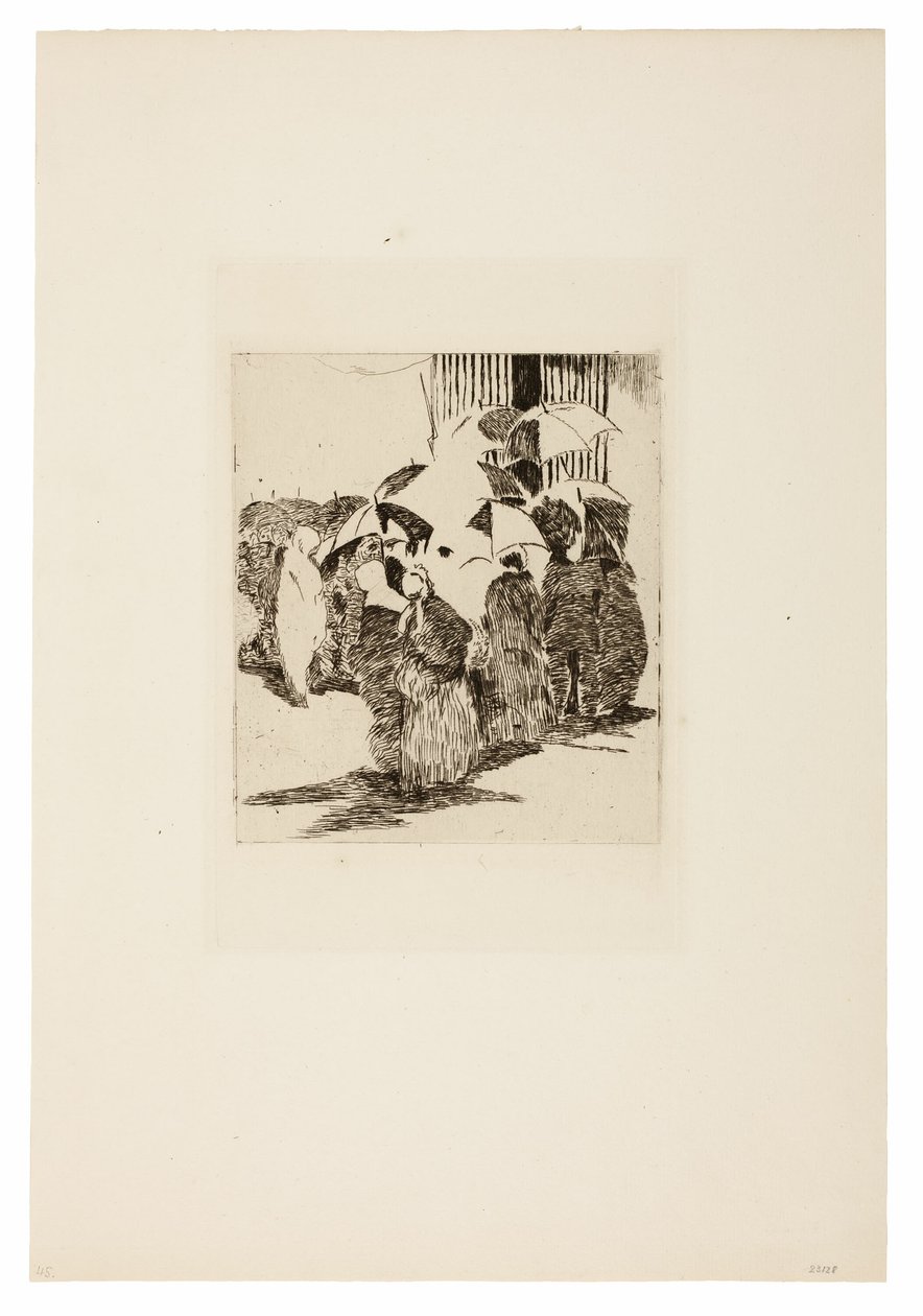 Fila davanti alla macelleria da Édouard Manet