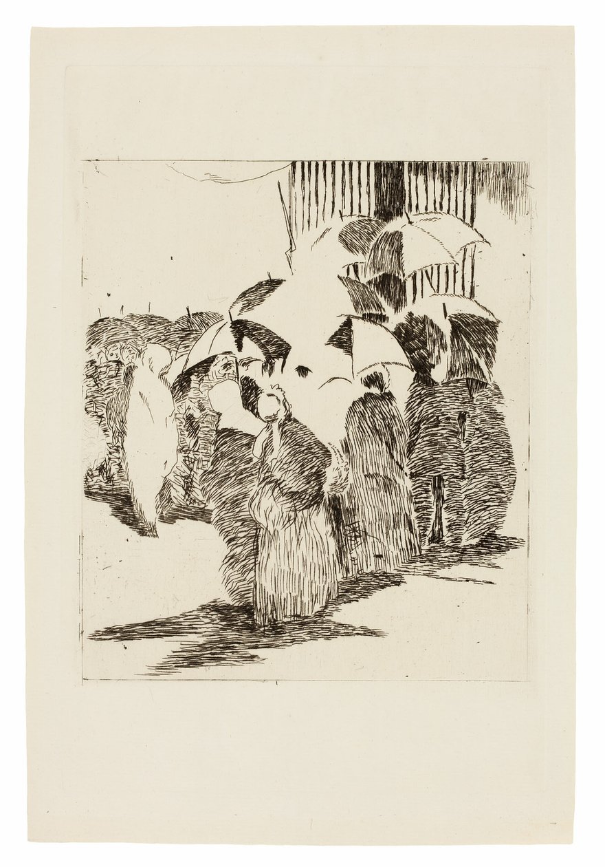 Fila davanti alla macelleria da Édouard Manet