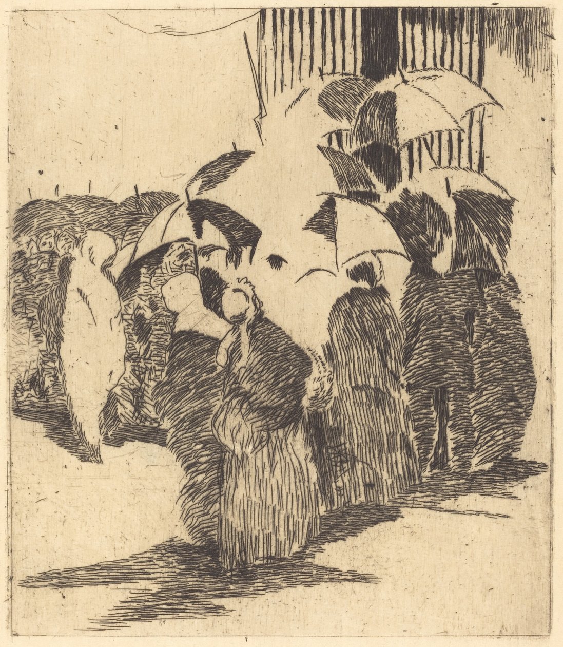 Fila davanti alla macelleria da Édouard Manet