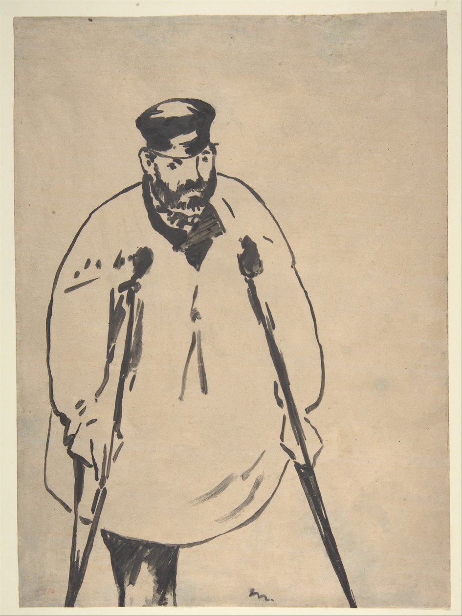 Un uomo con le stampelle, 1878 da Édouard Manet