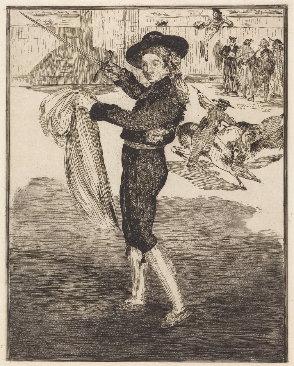 Mlle. Victorine in costume da «Espada» (L