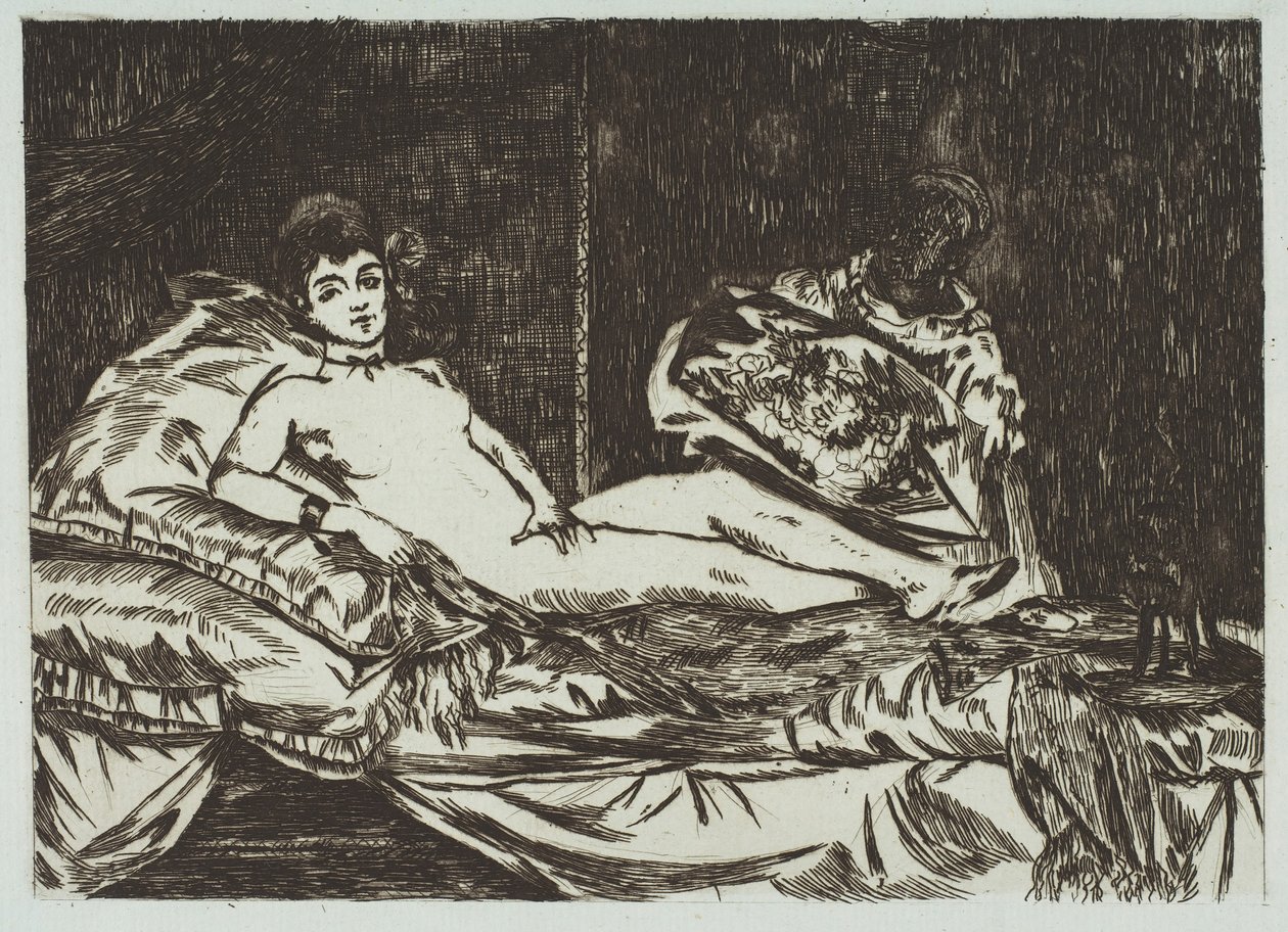Olympia grande piatto da Édouard Manet