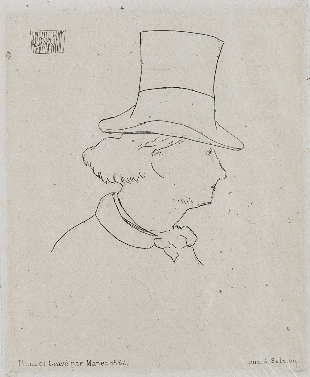 Ritratto di Charles Baudelaire da Édouard Manet