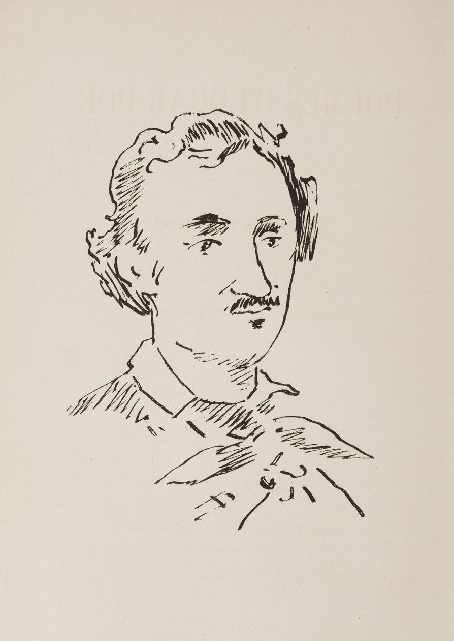 Ritratto di Edgar Allan Poe da Édouard Manet