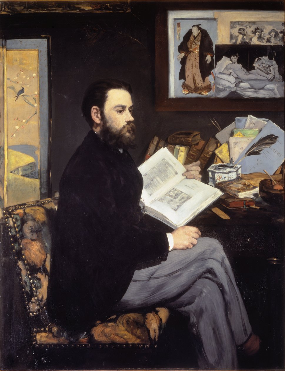 Ritratto di Emile Zola - 1868 da Édouard Manet