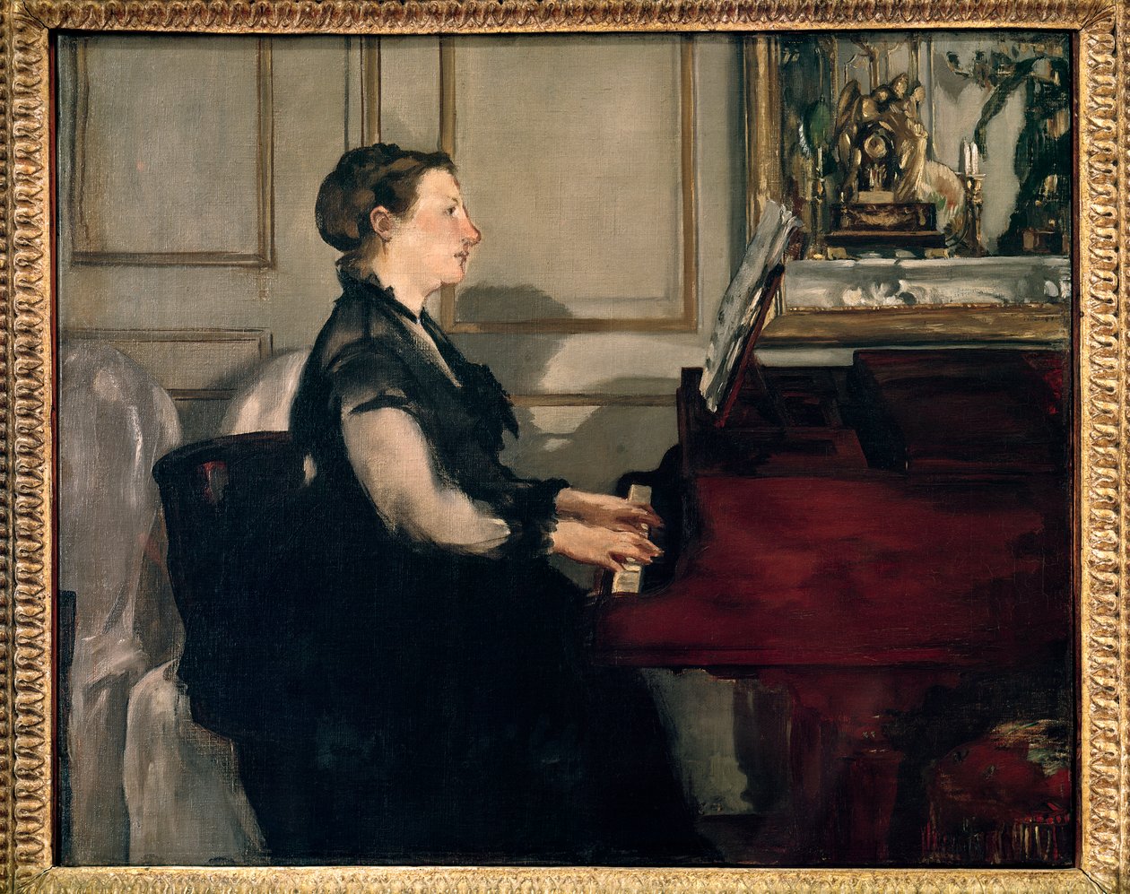 Ritratto di Madame Manet al pianoforte da Édouard Manet