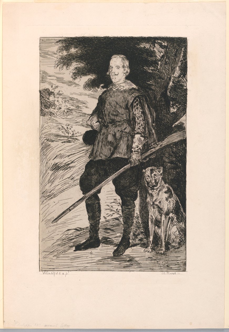 Ritratto di Filippo IV, Re di Spagna, dopo Diego Velazquez da Édouard Manet