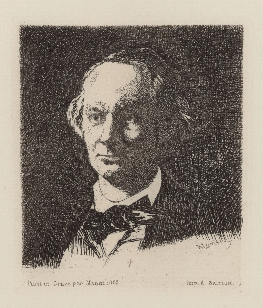 Ritratto del poeta Charles Baudelaire 1821-1867 da Édouard Manet