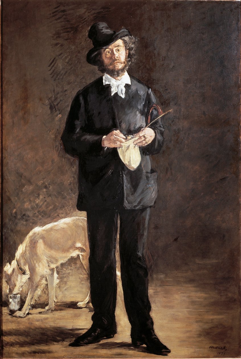 Ritratto del poeta, pittore e scultore Gilbert-Marcellin Desboutin da Édouard Manet