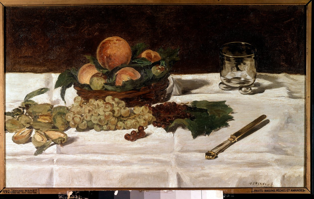 Natura morta, frutta su un tavolo da Édouard Manet