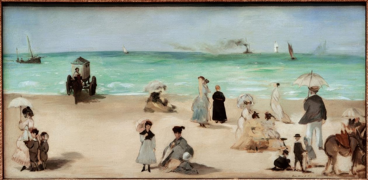 Sulla spiaggia di Boulogne-sur-Mer da Édouard Manet