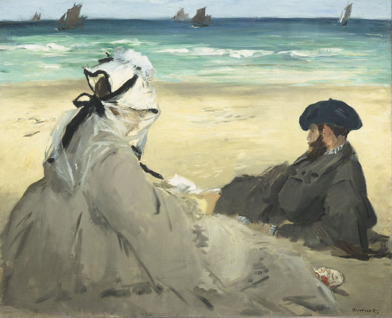 Sulla spiaggia da Édouard Manet