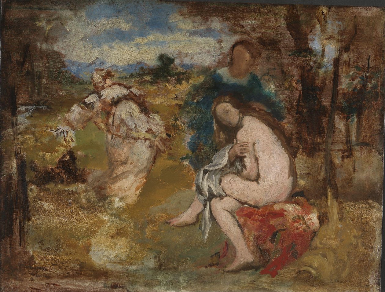 Ninfa sorpresa, c.1860 da Édouard Manet