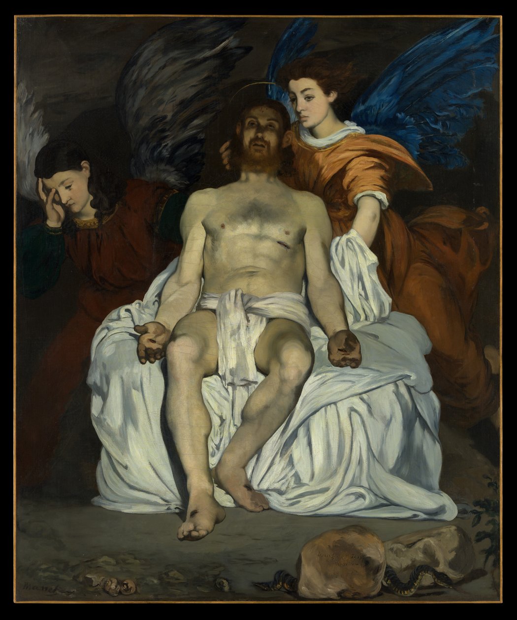 Il Cristo morto con gli angeli da Édouard Manet