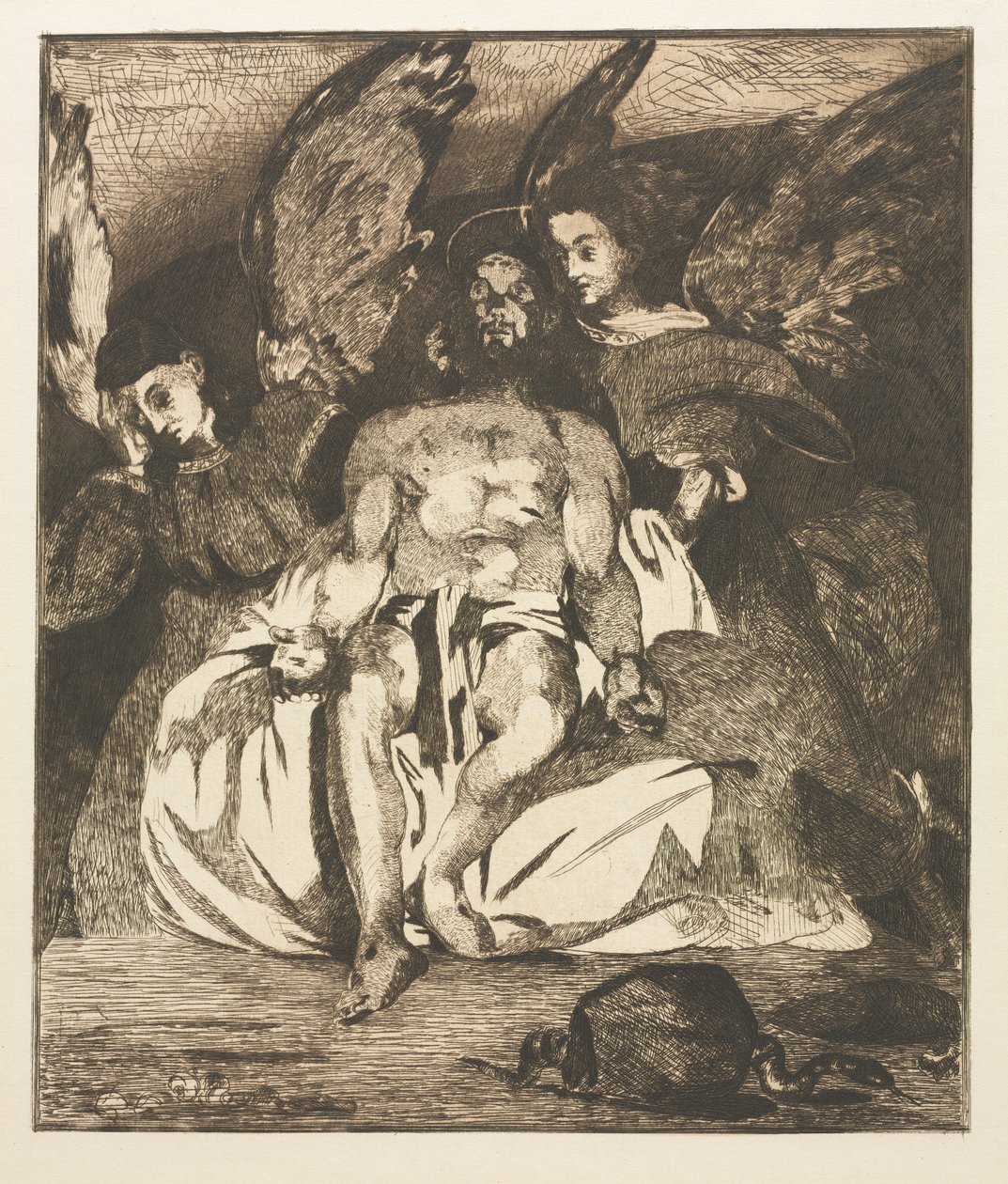 Il Cristo morto con angeli, 1866-1867 da Édouard Manet