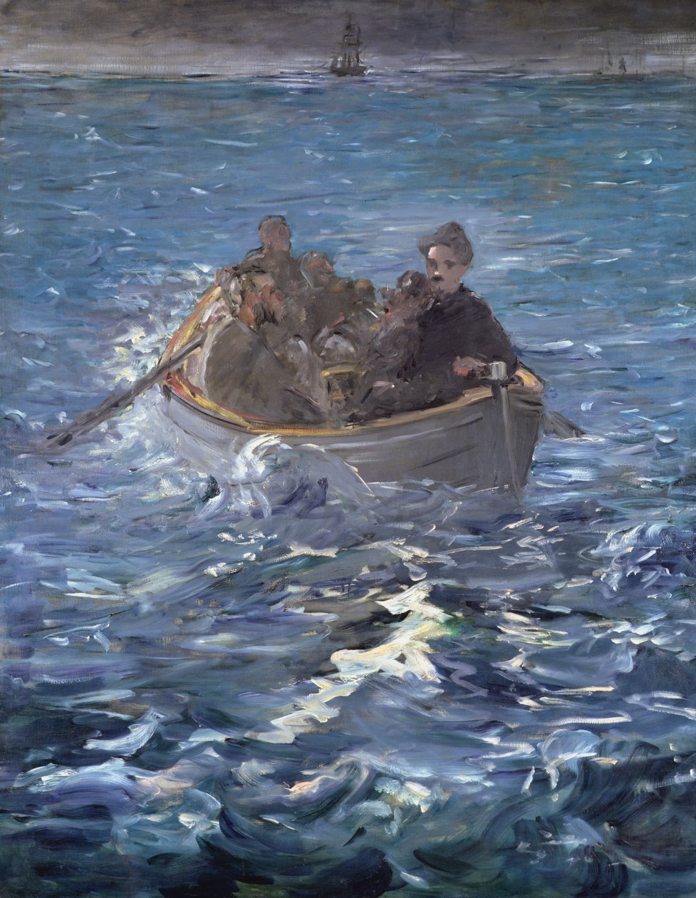 La fuga di Henri de Rochefort (1831-1915) 1874 da Édouard Manet