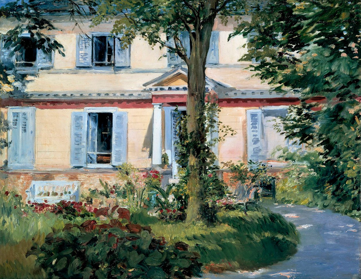 La casa a Rueil, 1882 da Édouard Manet
