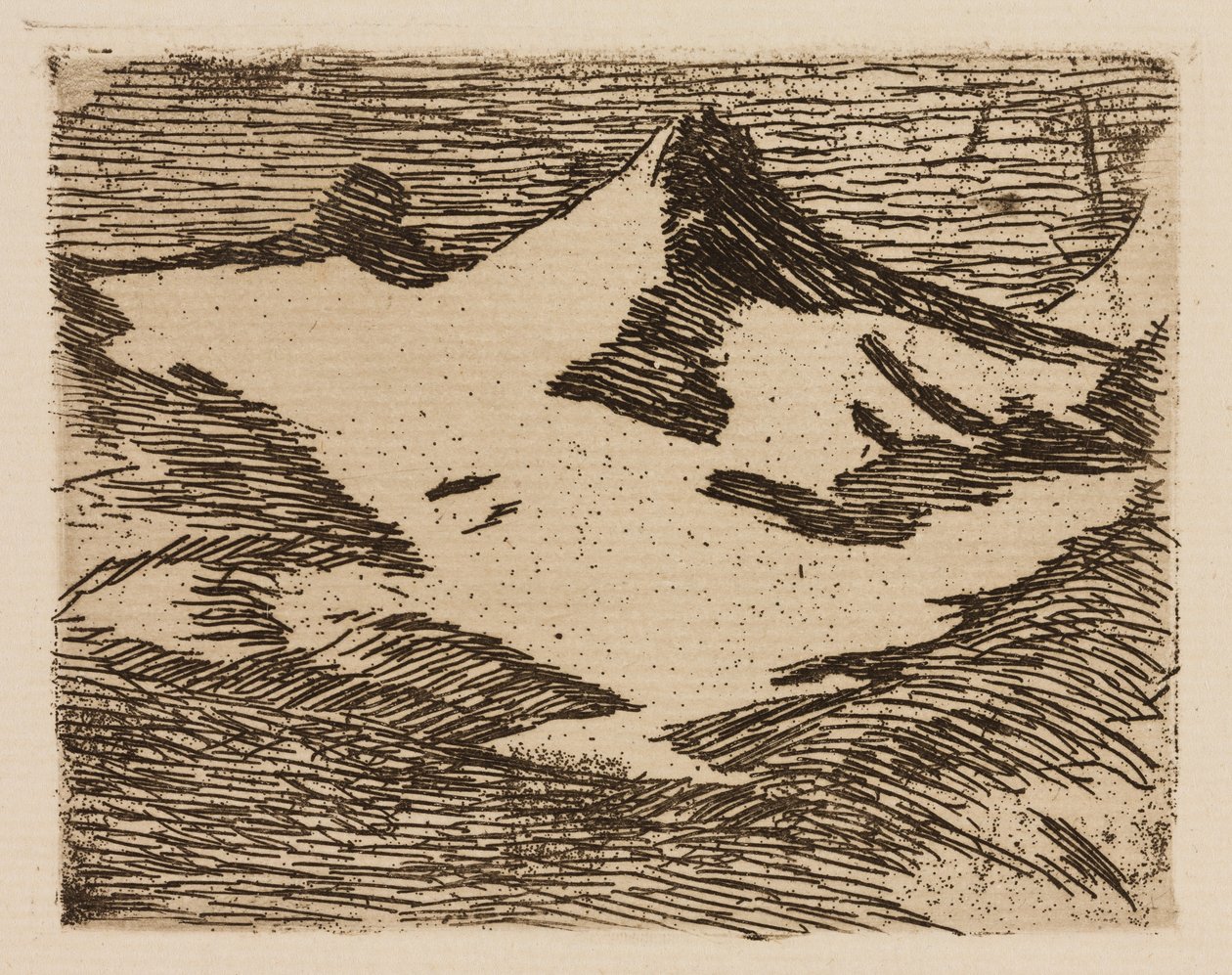 La montagna, tavola 2 da Le Fleuve da Édouard Manet