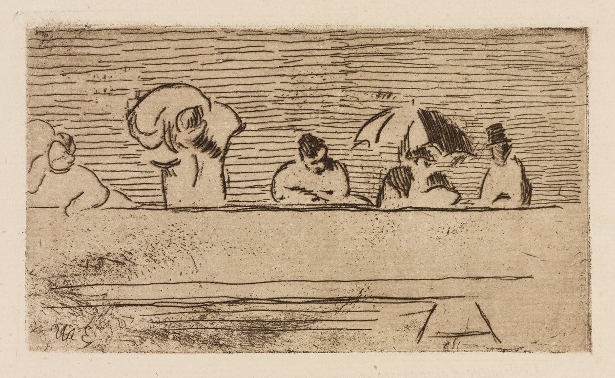 Il parapetto del ponte, tavola 5 da Le Fleuve da Édouard Manet