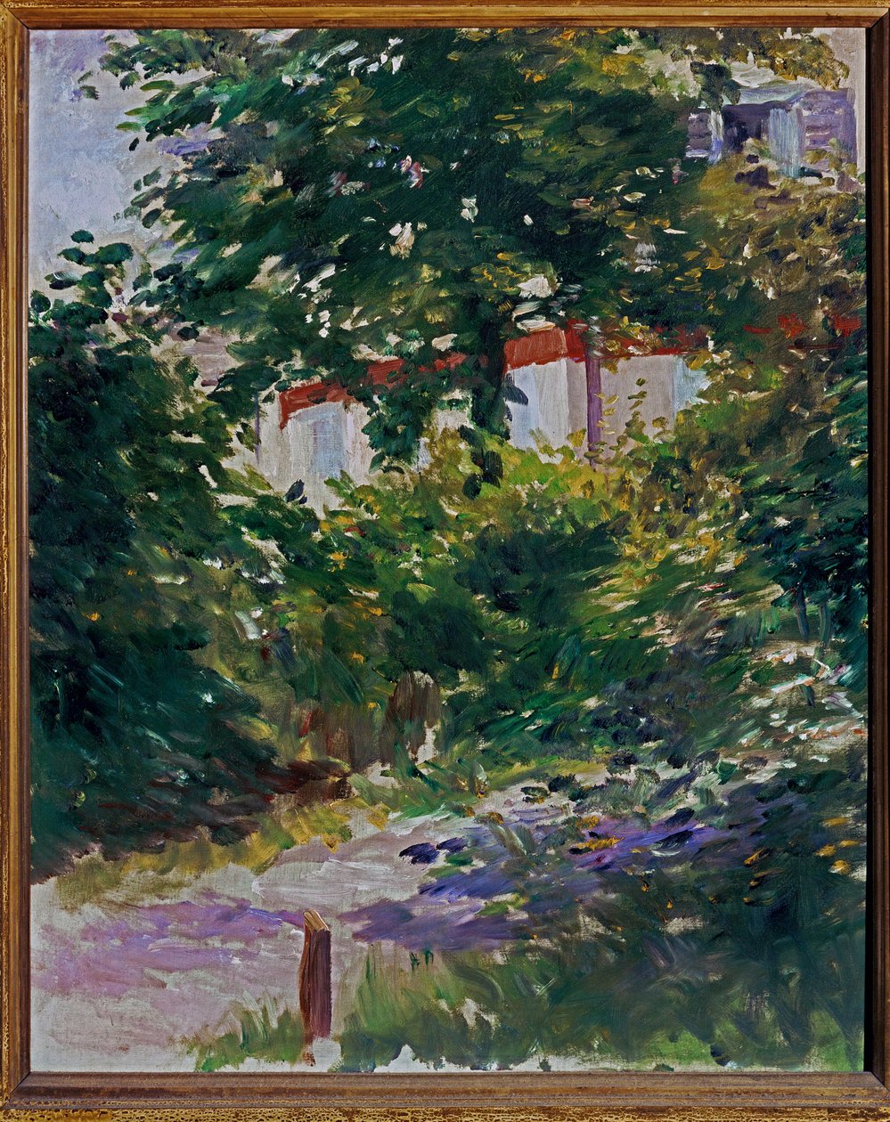 Il giardino della casa di Manet a Reuil, Francia (dipinto su tela) da Edouard Manet