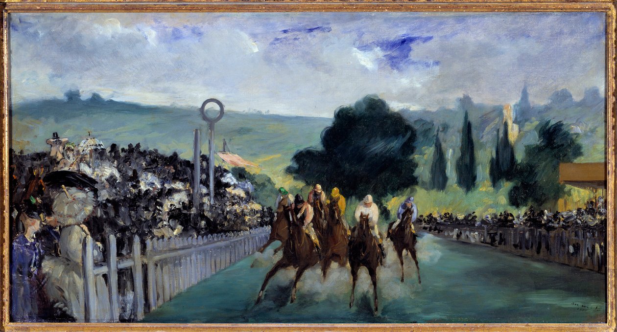 Le corse a Longchamp da Édouard Manet