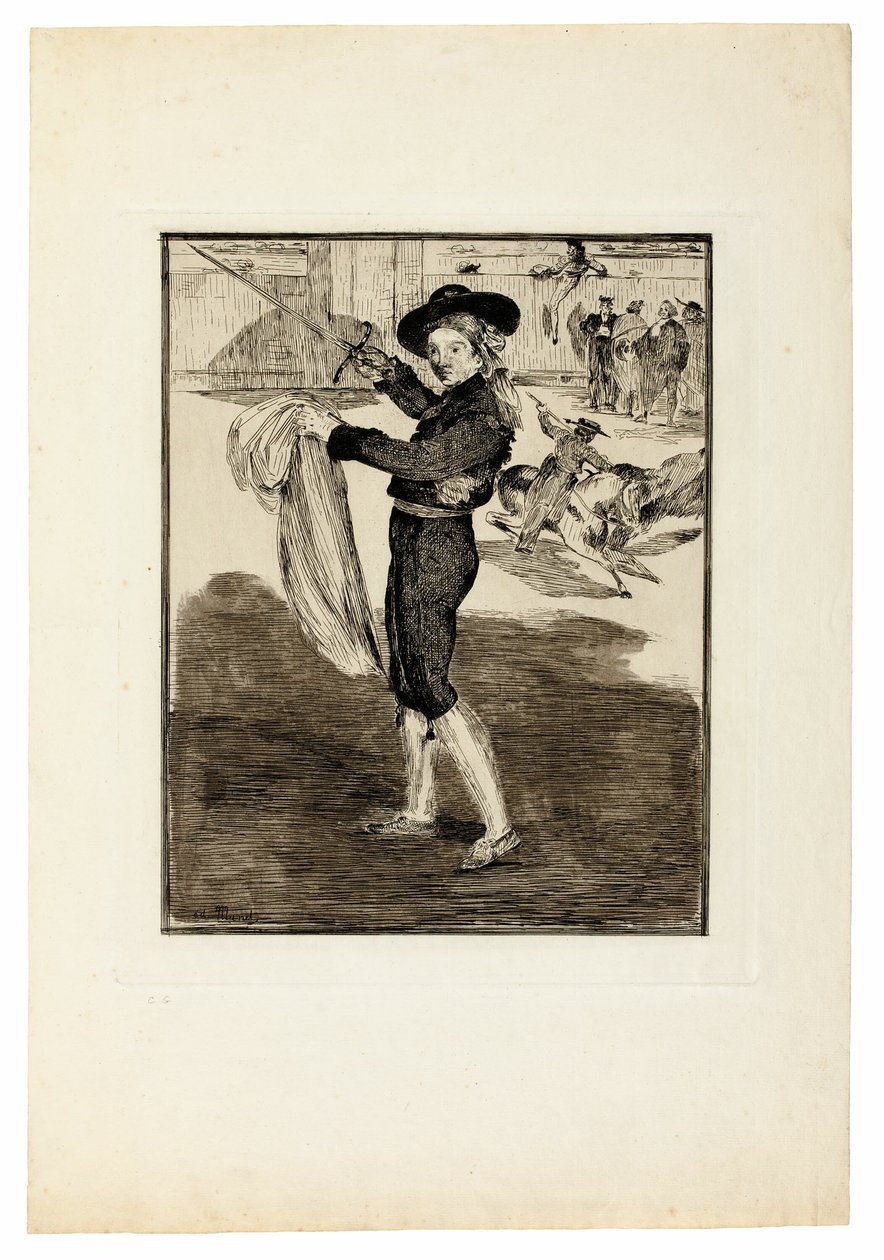 Victorine Meurent in costume da "Espada" da Édouard Manet