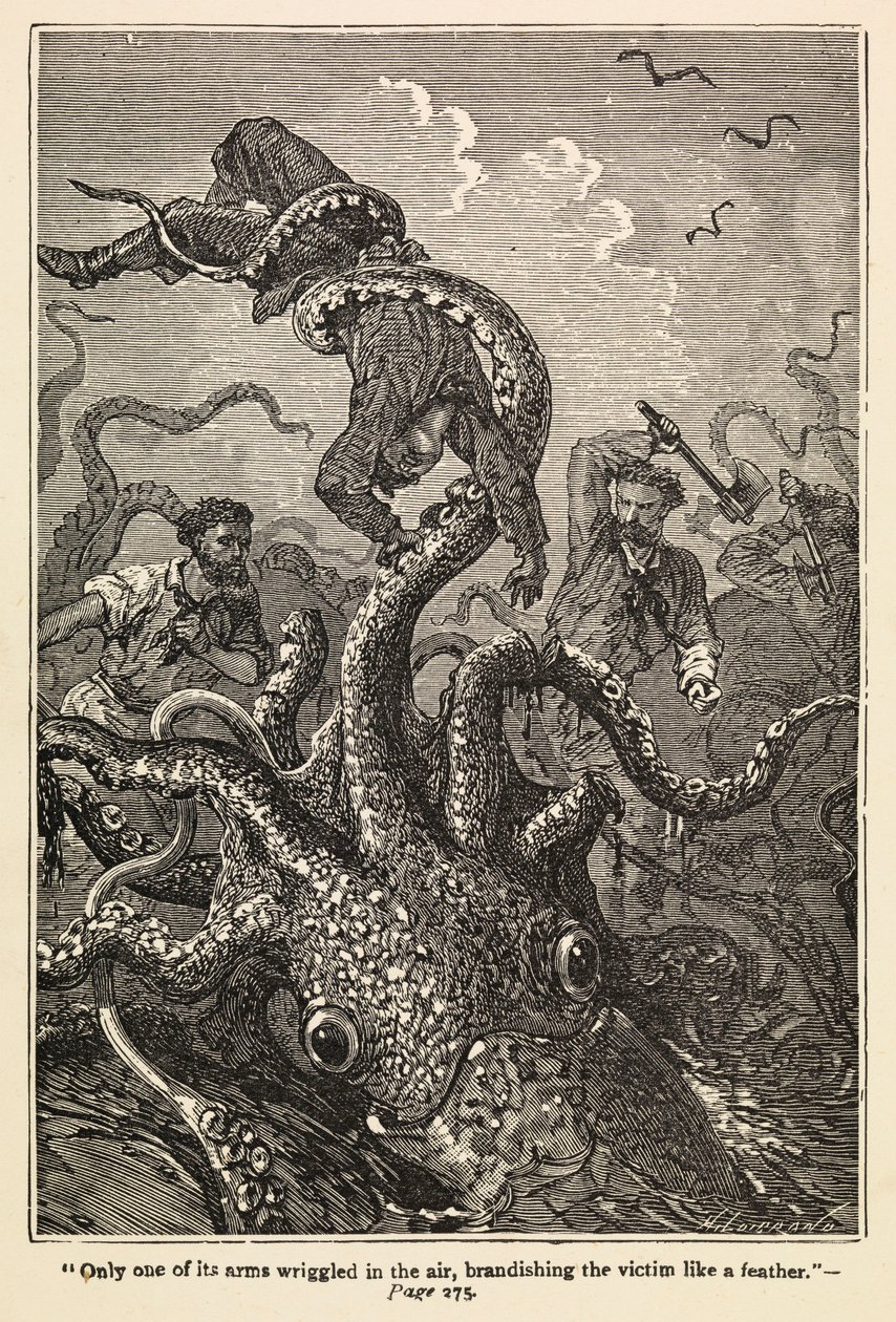 Ventimila leghe sotto i mari da Edouard & Neuville Alphonse Marie Adolphe de (1835 85) Riou