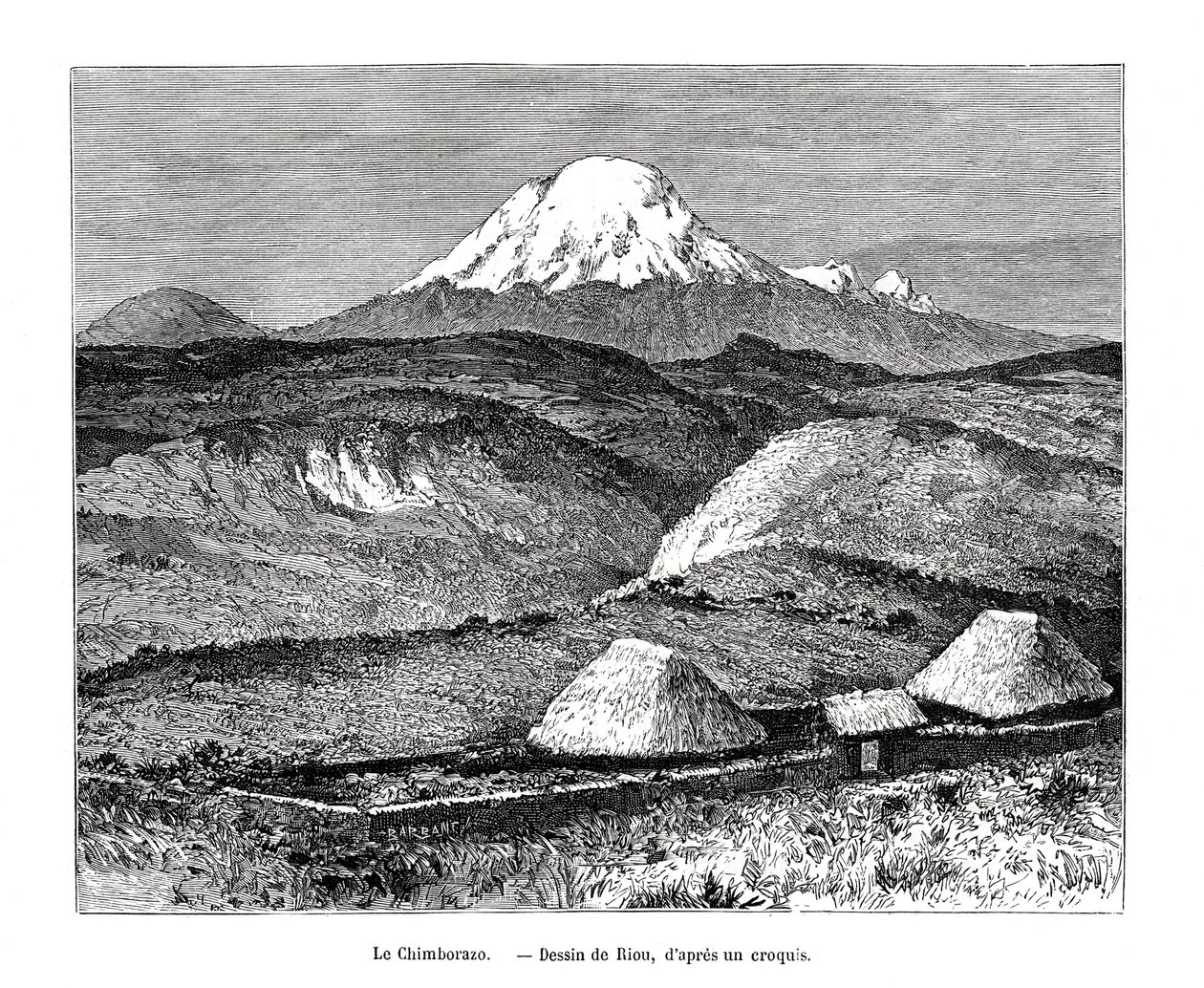 Monte Chimborazo, Ecuador, XIX secolo da Edouard Riou