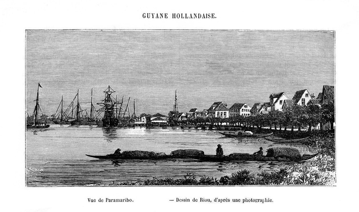 Paramaribo, Repubblica del Suriname da Edouard Riou