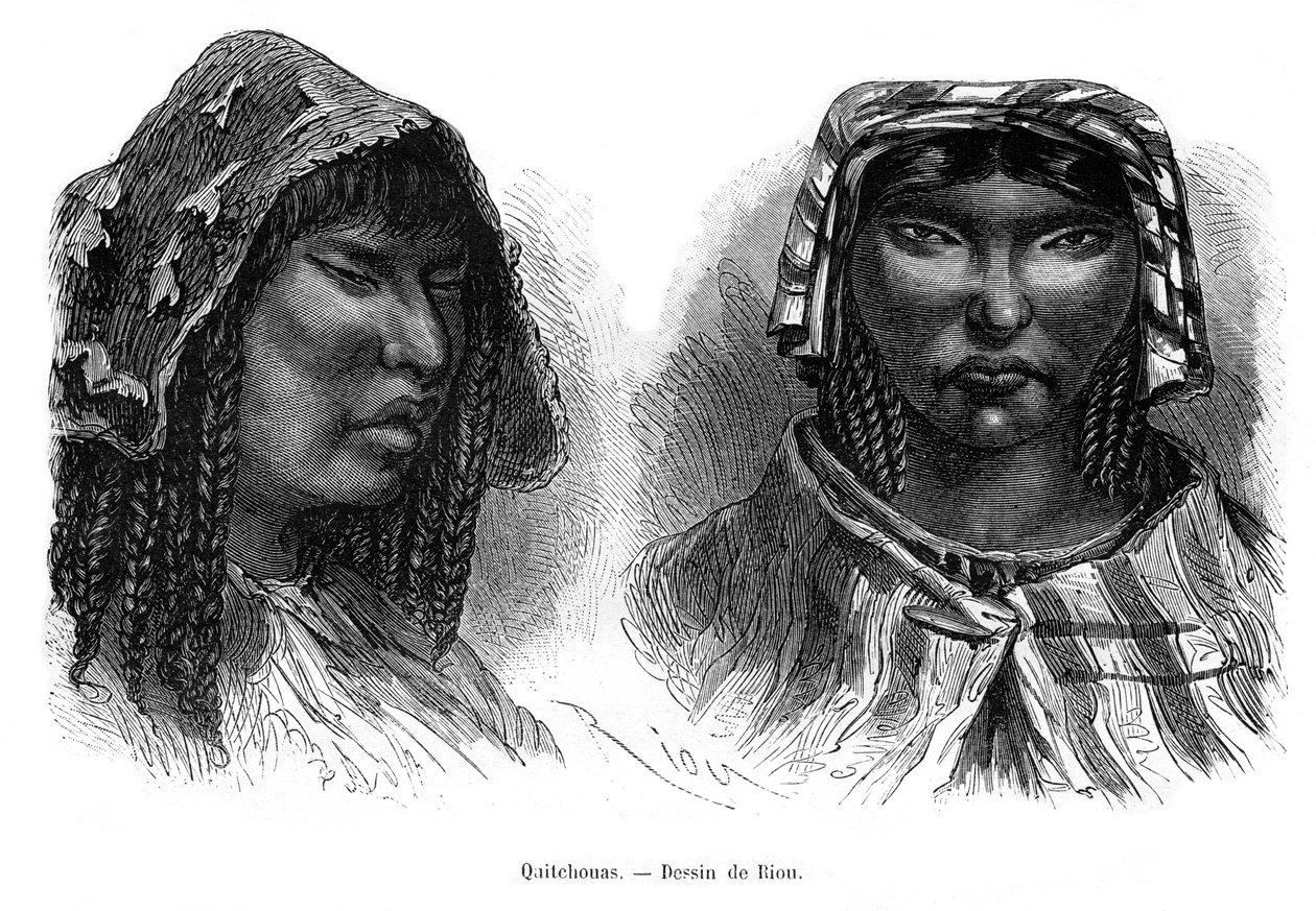 Indiani Quichua, Sud America, XIX secolo da Edouard Riou