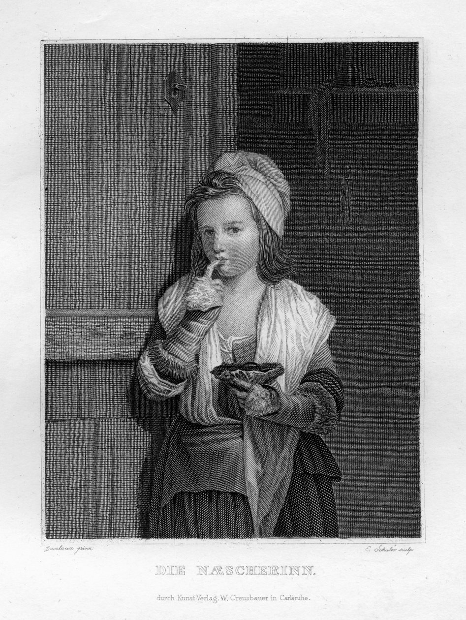 Ragazza che mangia da Edouard Schuler