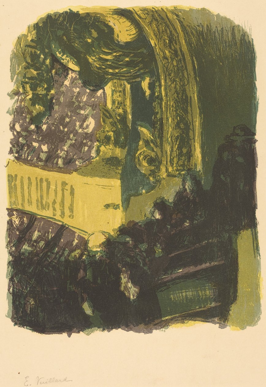 Eine Galerie im Gymnasium da Edouard Vuillard