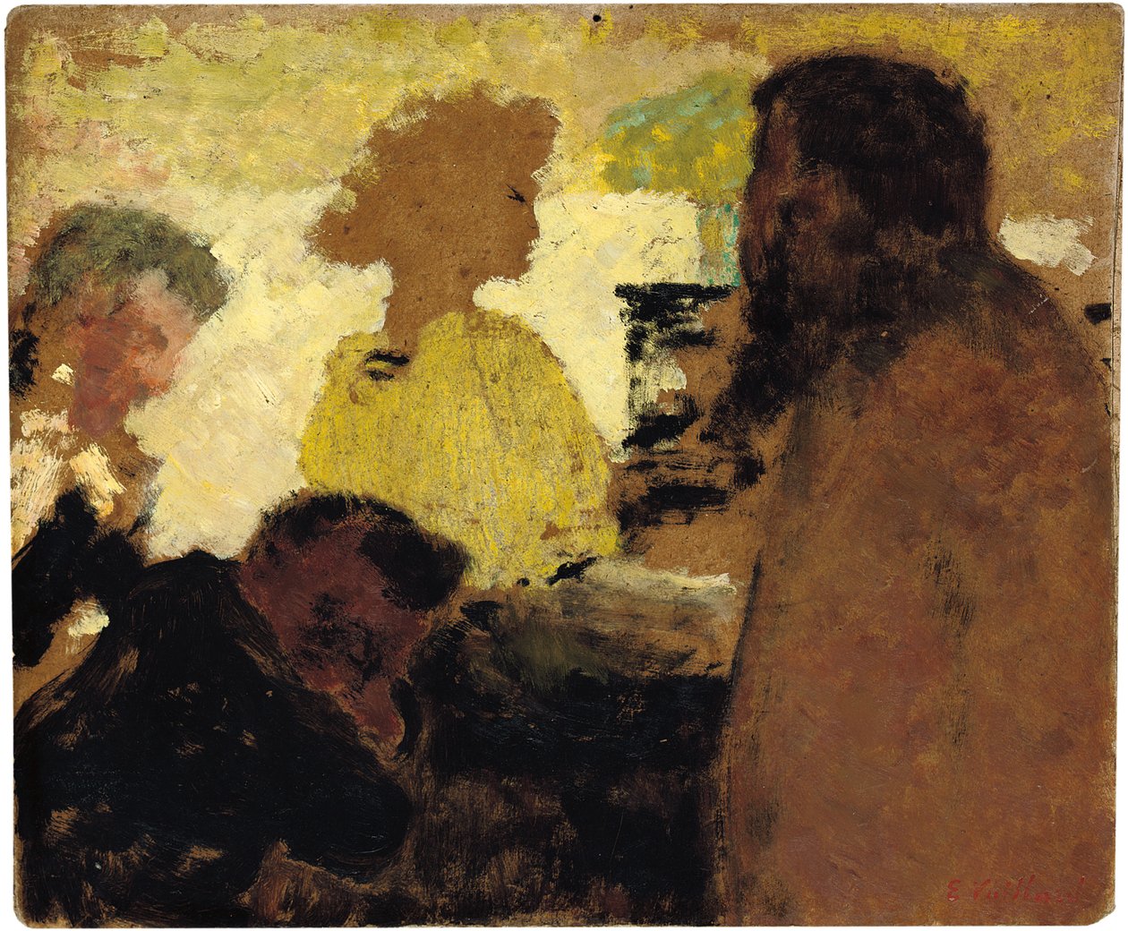 Al pianoforte, c.1896 da Edouard Vuillard