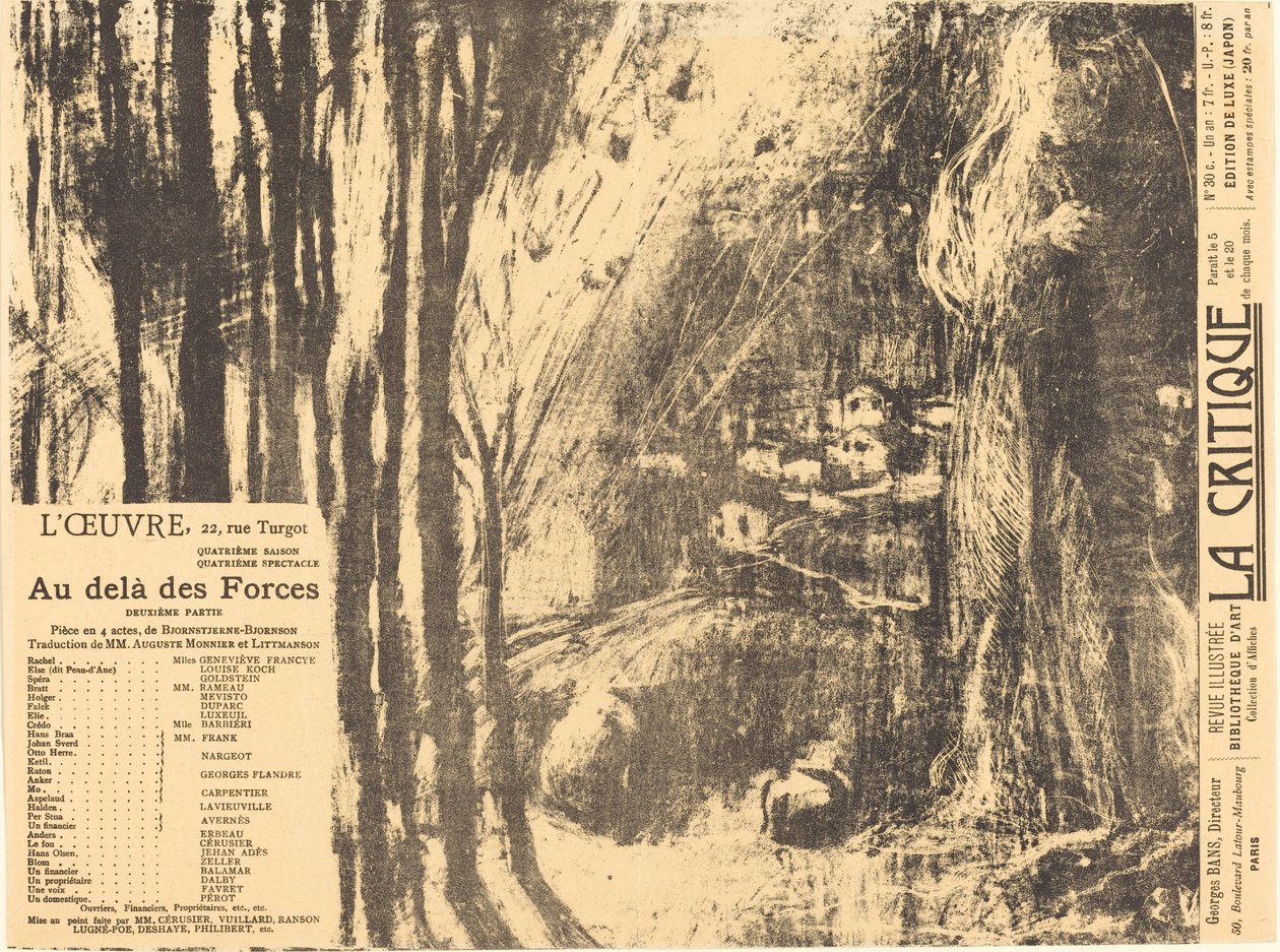 Au-delà des forces humaines, 1897 da Edouard Vuillard