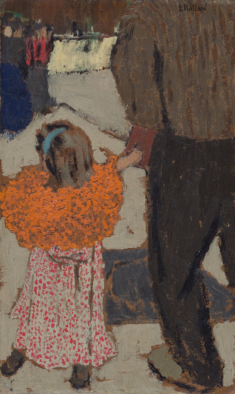 Kind mit rotem Schal da Edouard Vuillard