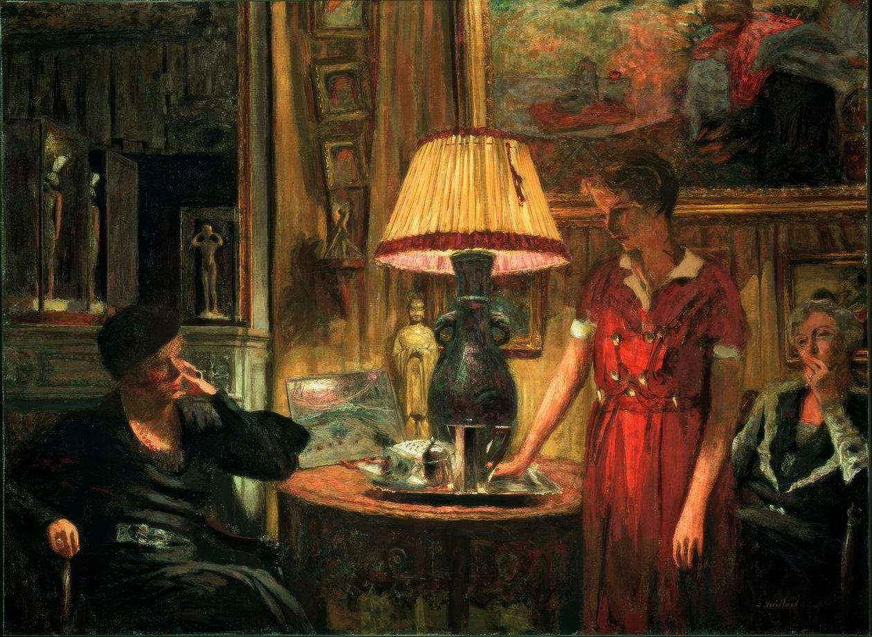 La visita da Edouard Vuillard
