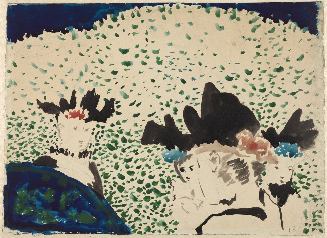 Quattro signore con cappelli eleganti da Edouard Vuillard