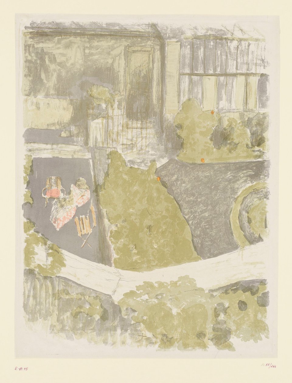 Giardino di fronte allo studio da Edouard Vuillard