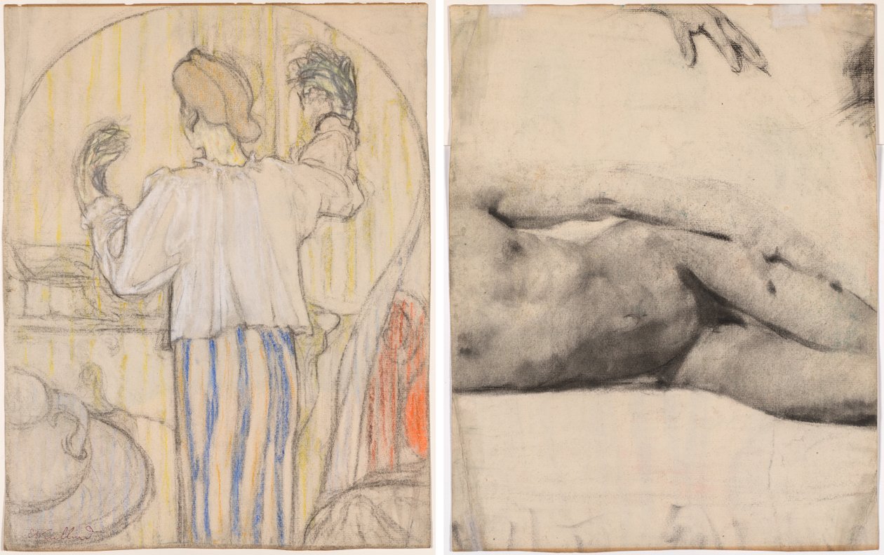 Davanti allo specchio da Edouard Vuillard