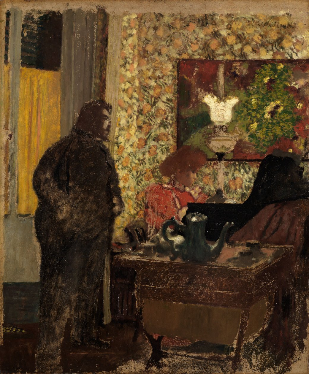 Interno con Misia Natanson al pianoforte da Edouard Vuillard