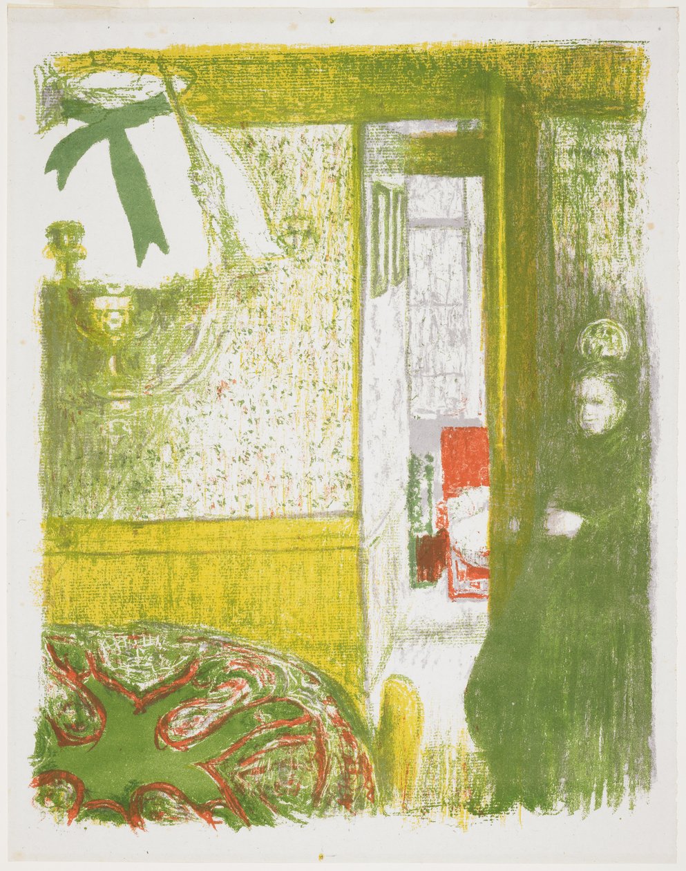 Interno con lampada appesa da Edouard Vuillard