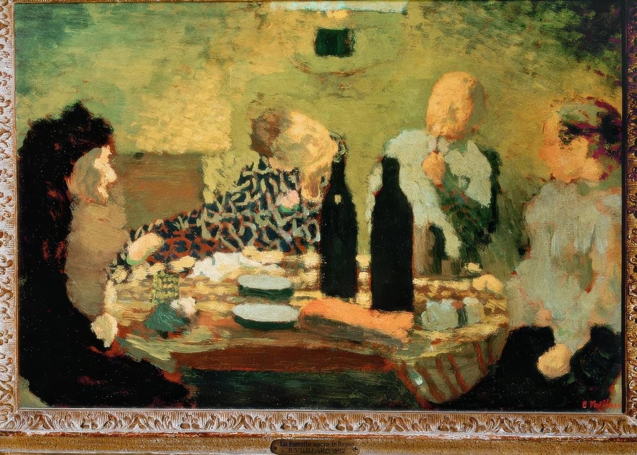 La famiglia dopo il pasto da Edouard Vuillard