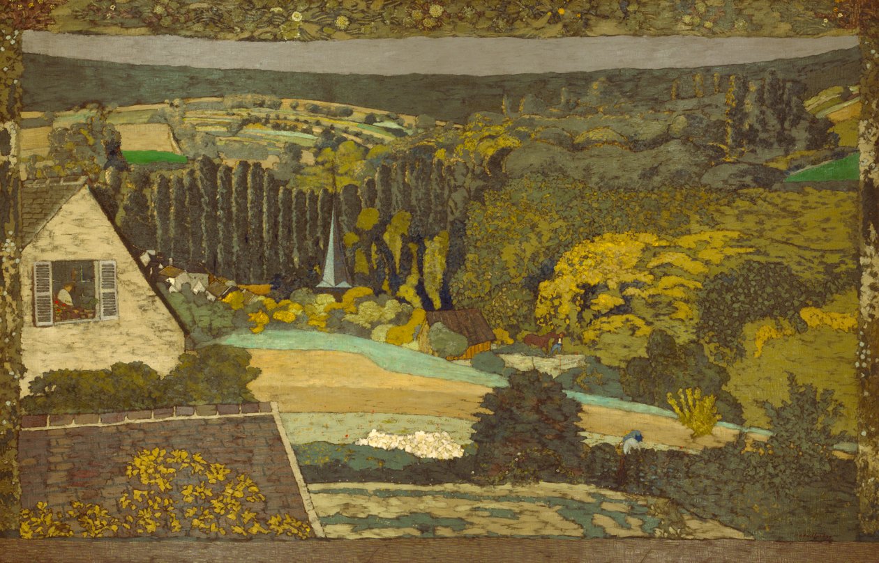 Paesaggio: Finestra sul bosco da Edouard Vuillard