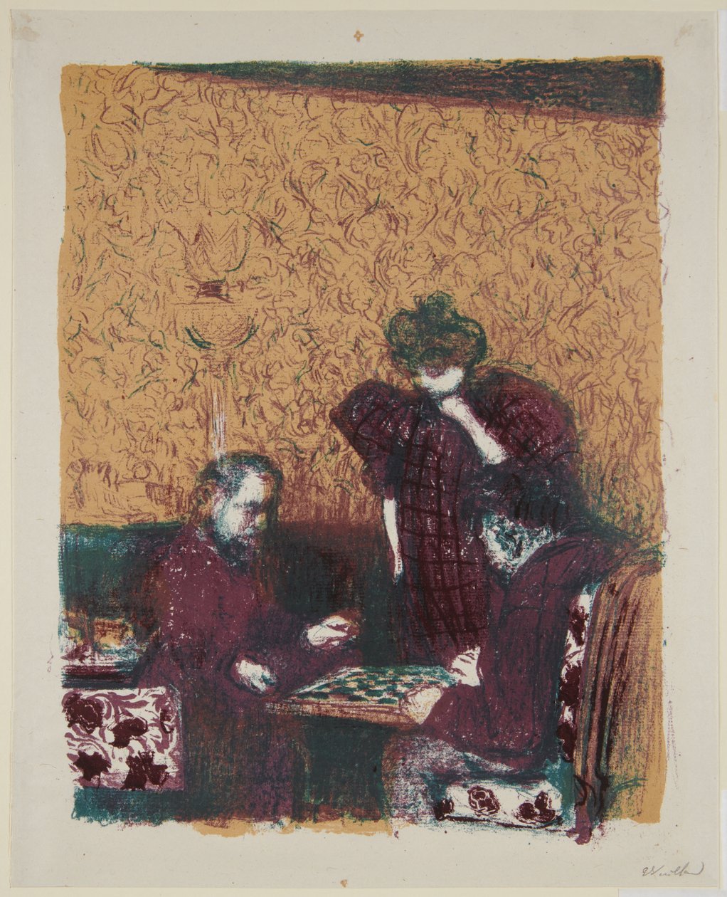 Landschaften und Innenräume: Das Dame-Spiel da Edouard Vuillard