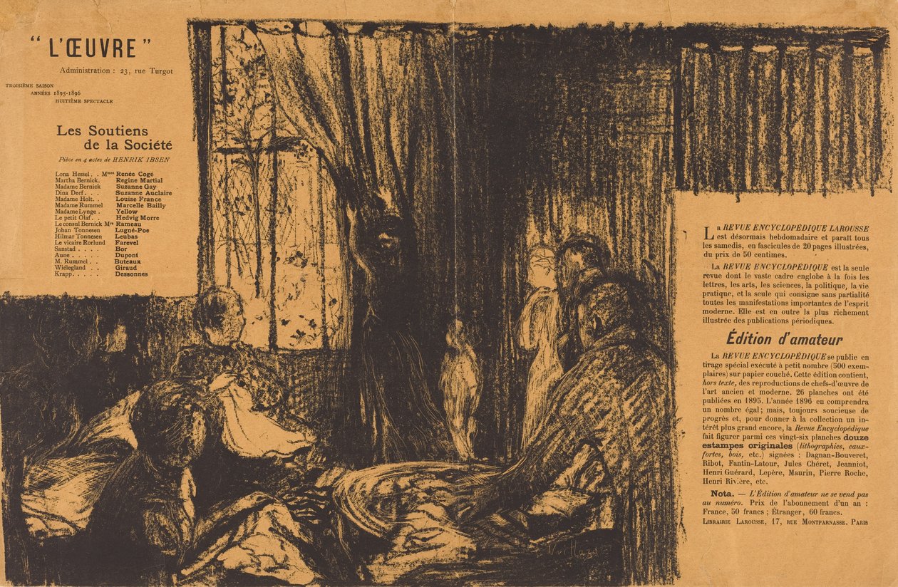 Die Stützen der Gesellschaft da Edouard Vuillard