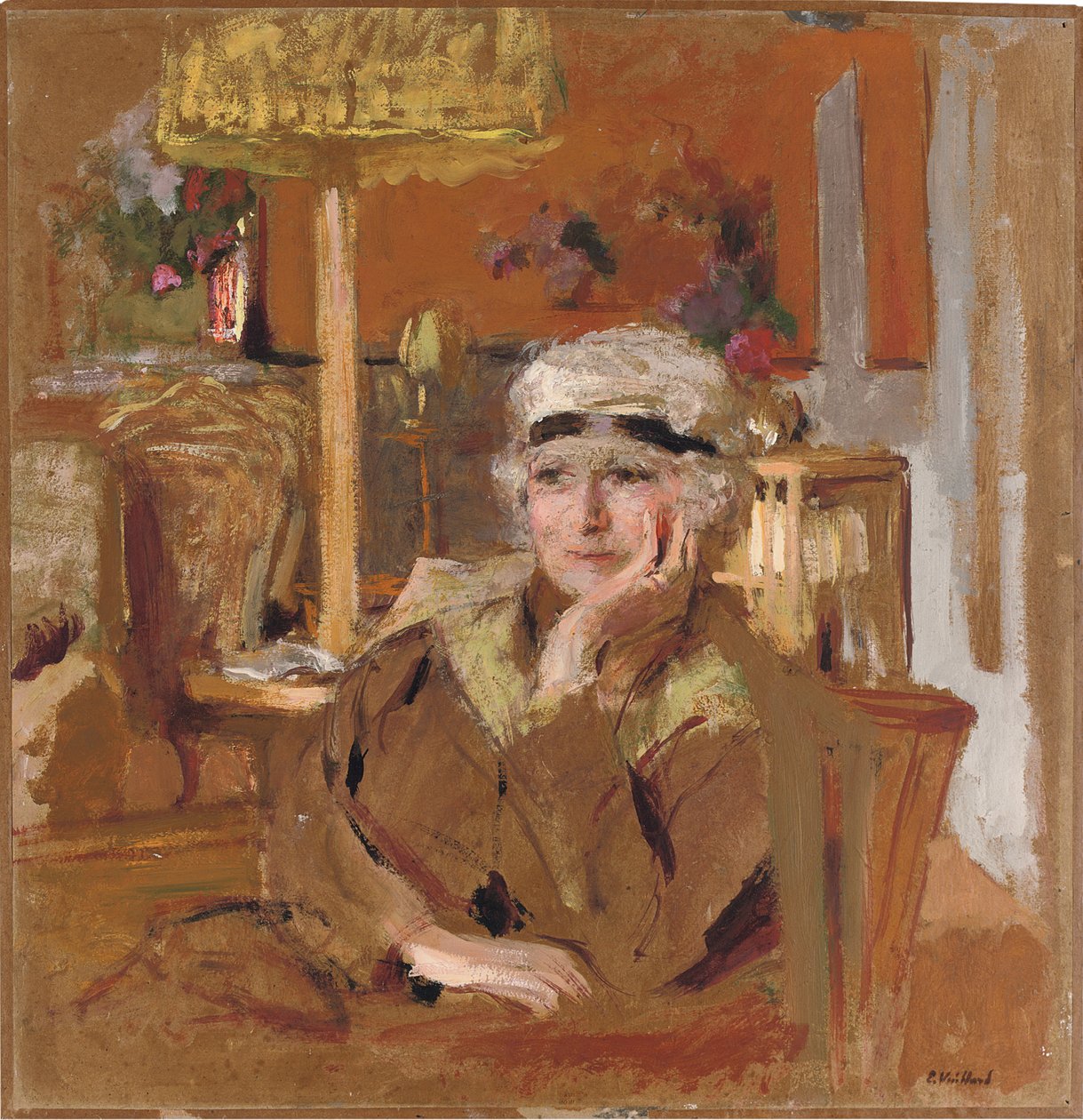 Lucy Hessel con un nastro di velluto nero, c.1921-25 da Edouard Vuillard