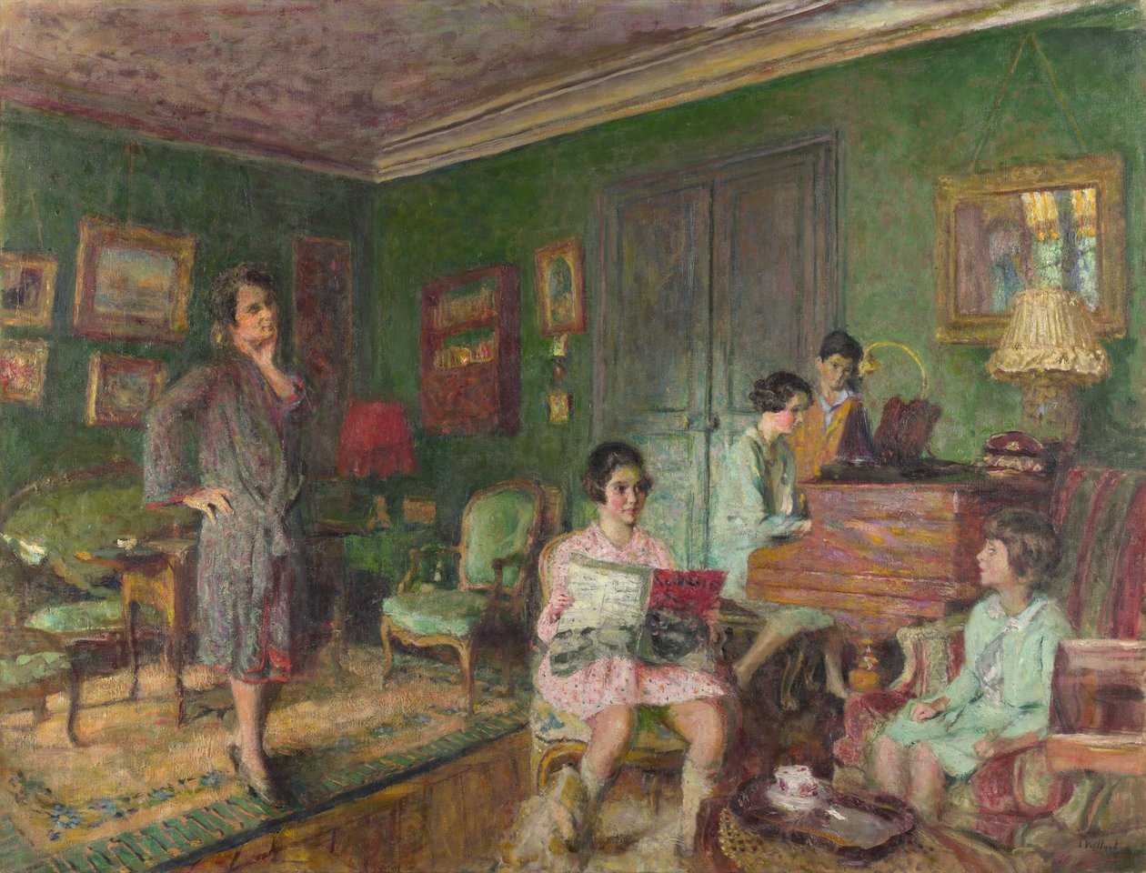 Madame André Wormser e i suoi figli, 1927 da Edouard Vuillard
